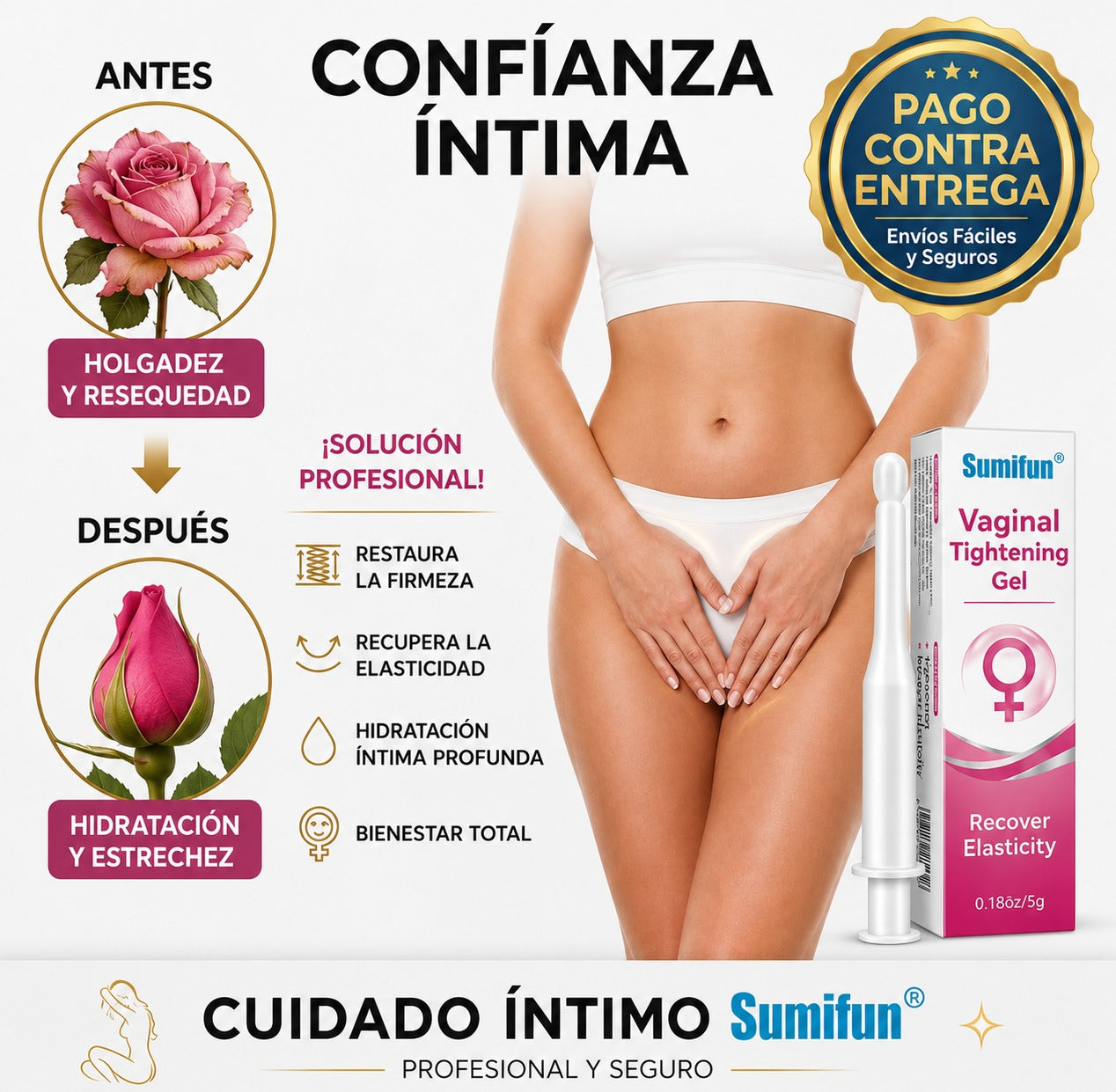 Gel Íntimo Sumifun®: Restaura tu Confianza, Firmeza y Bienestar Natural