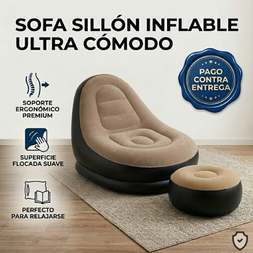 Sofa Sillon Inflable Ultra Comodo Tipo P