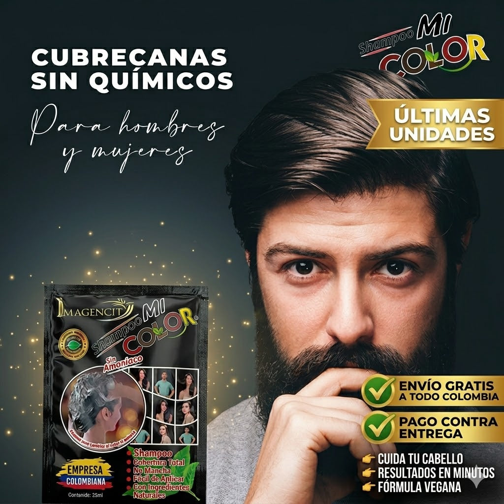SHAMPOO RENOVADOR CUBRE CANAS EFECTO RELUCIENTE HASTA 4 SEMANAS