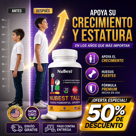NuBest Tall® 10+ | Apoyo de Crecimiento y Estatura para Niños y Adolescentes