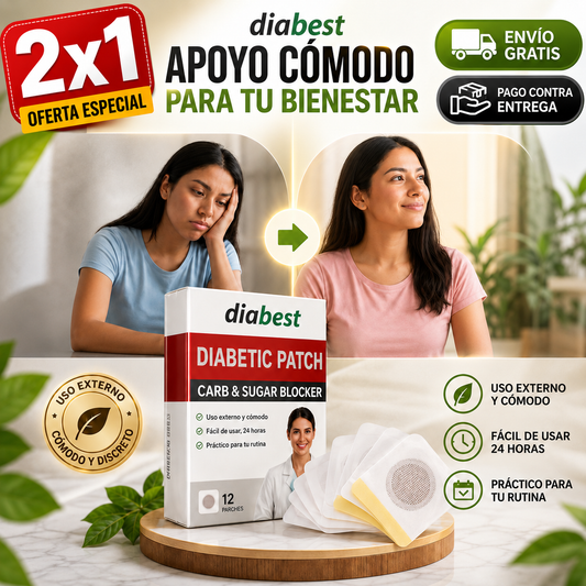 Parches DiaBest® | Apoyo Cómodo y Práctico para tu Bienestar Diario