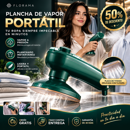 PlanchiGo® Plancha de Vapor Portátil de Mano | Cero Arrugas en Segundos