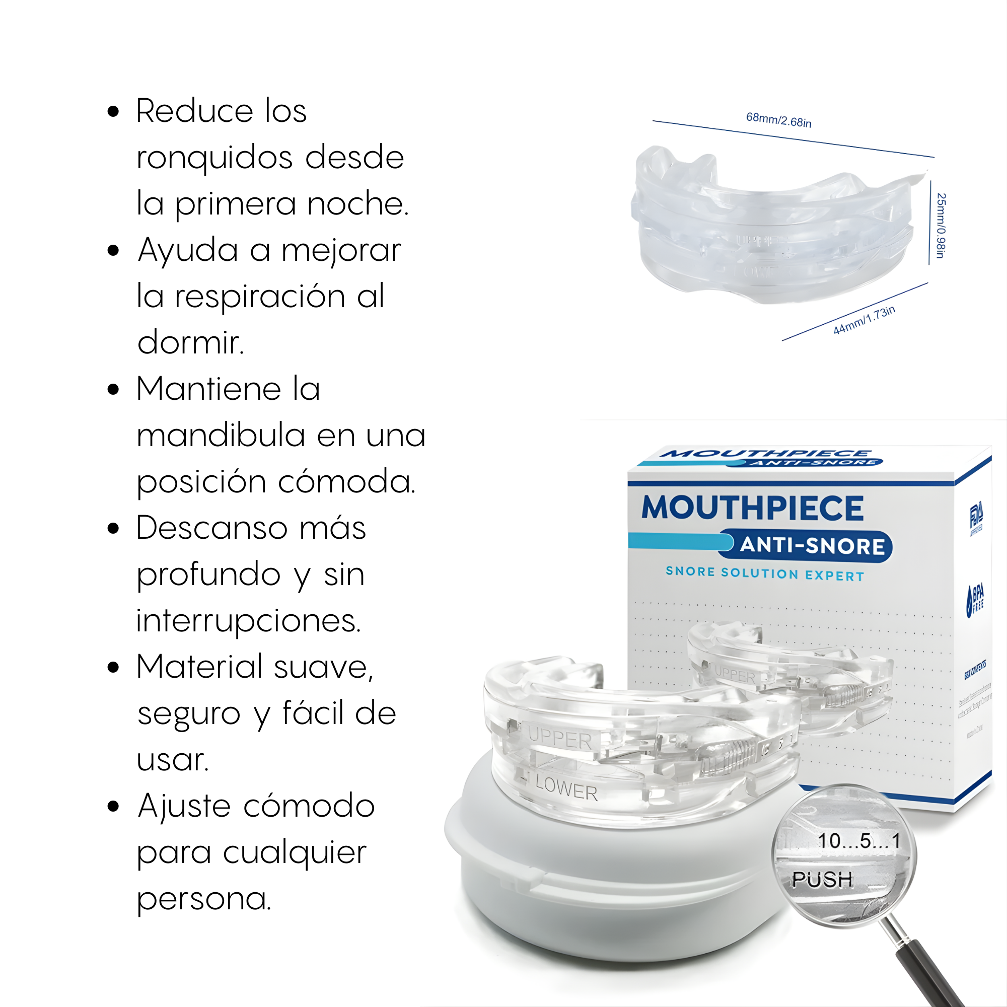 SLEEP PRO-GUARDA BUCAL |ELIMINA LOS RONQUIDOS| ¡OFERTA ESPECIAL!