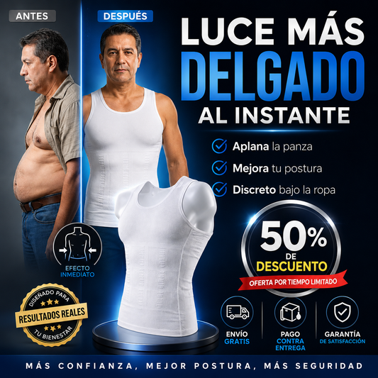 FITMAN™ Chaleco Moldeador para Hombre | Luce Más Delgado al Instante