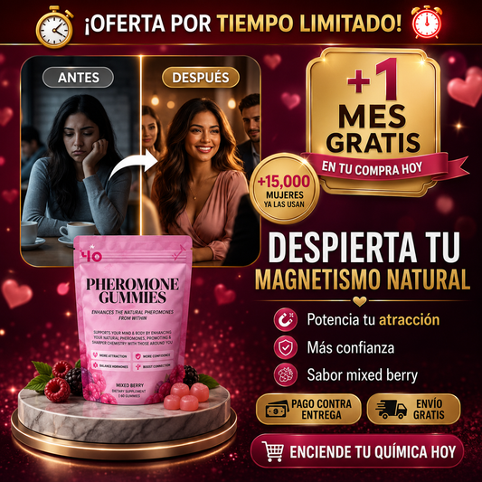 Duna® Gomitas de Feromonas | Más Atracción, Confianza y Magnetismo Natural