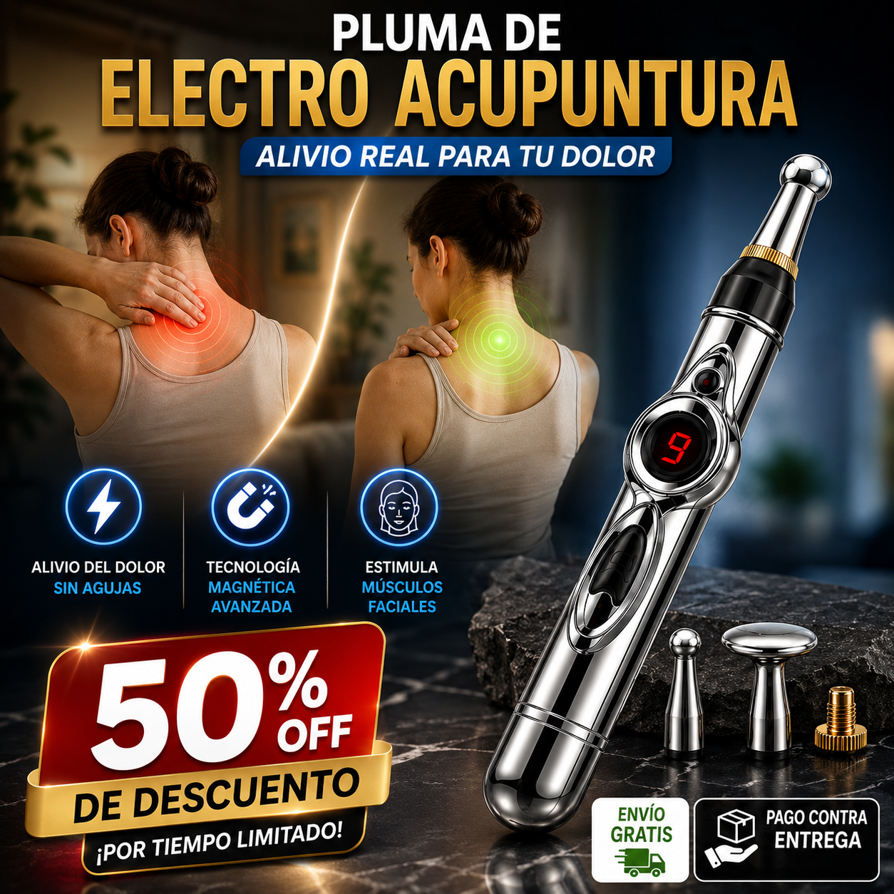 Pluma Electro Acupuntura Corporal