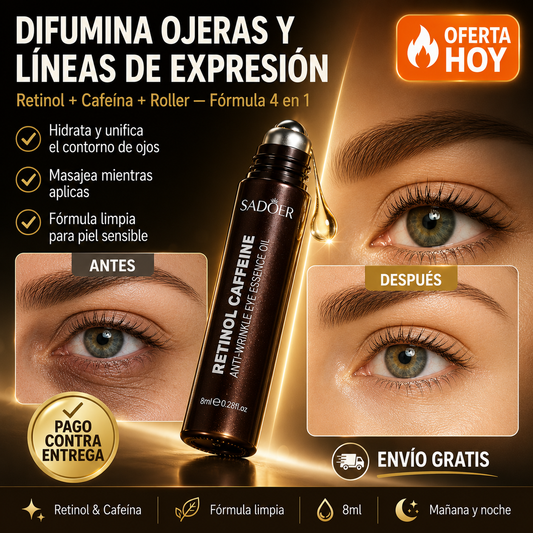 SADOER® | OLVIDATE DE TUS OJERAS | ANTIEDAD | RETINOL+CAFEINA