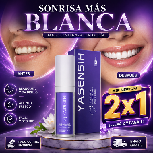 Gel Blanqueador Yasenshi®: Sonrisa Brillante y Sin Manchas Desde Casa