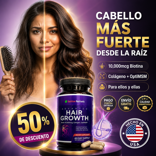 HairMax® Advanced Hair Growth | Cabello Más Grueso, Fuerte y Con Más Vida