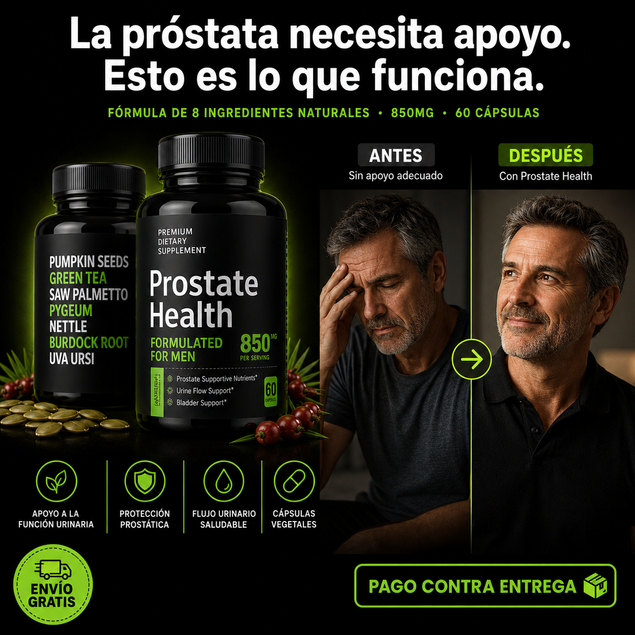 Prostate Health® | Menos Viajes al Baño, Más Tranquilidad y Control Desde Adentro