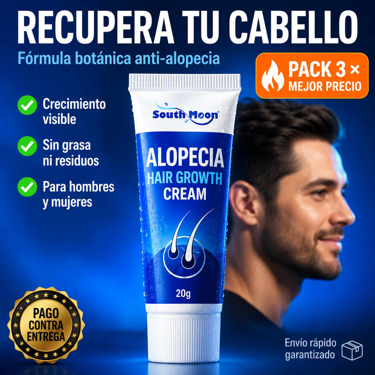 Crema Capilar Anticaída | Recupera Tu Cabello Desde La Raíz (!PIDE 1 Y LLEVATE 2 GRATIS!)