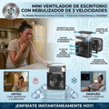 Mini Aire Acondicionado Portátil 3 en 1 con Luz LED