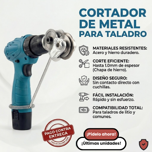 Cortador De Metal Para Taladro
