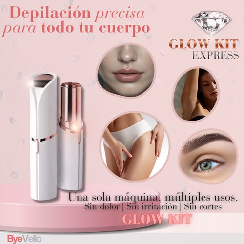 BYEVELLO|GLOW KIT EXPRESS   PERFILADOR + DEPILADOR