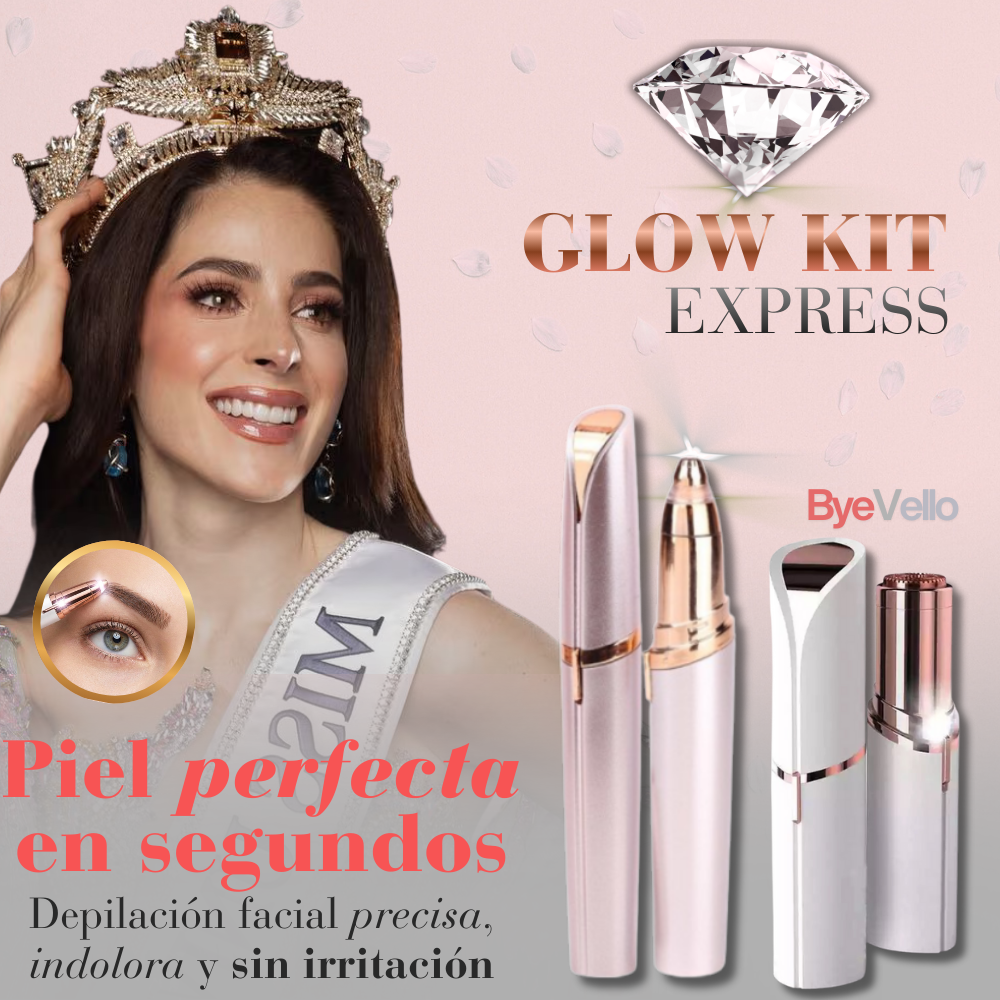 BYEVELLO|GLOW KIT EXPRESS   PERFILADOR + DEPILADOR