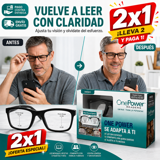 Lentes Inteligentes One Power®: Enfoque Automático y Visión Perfecta al Instante
