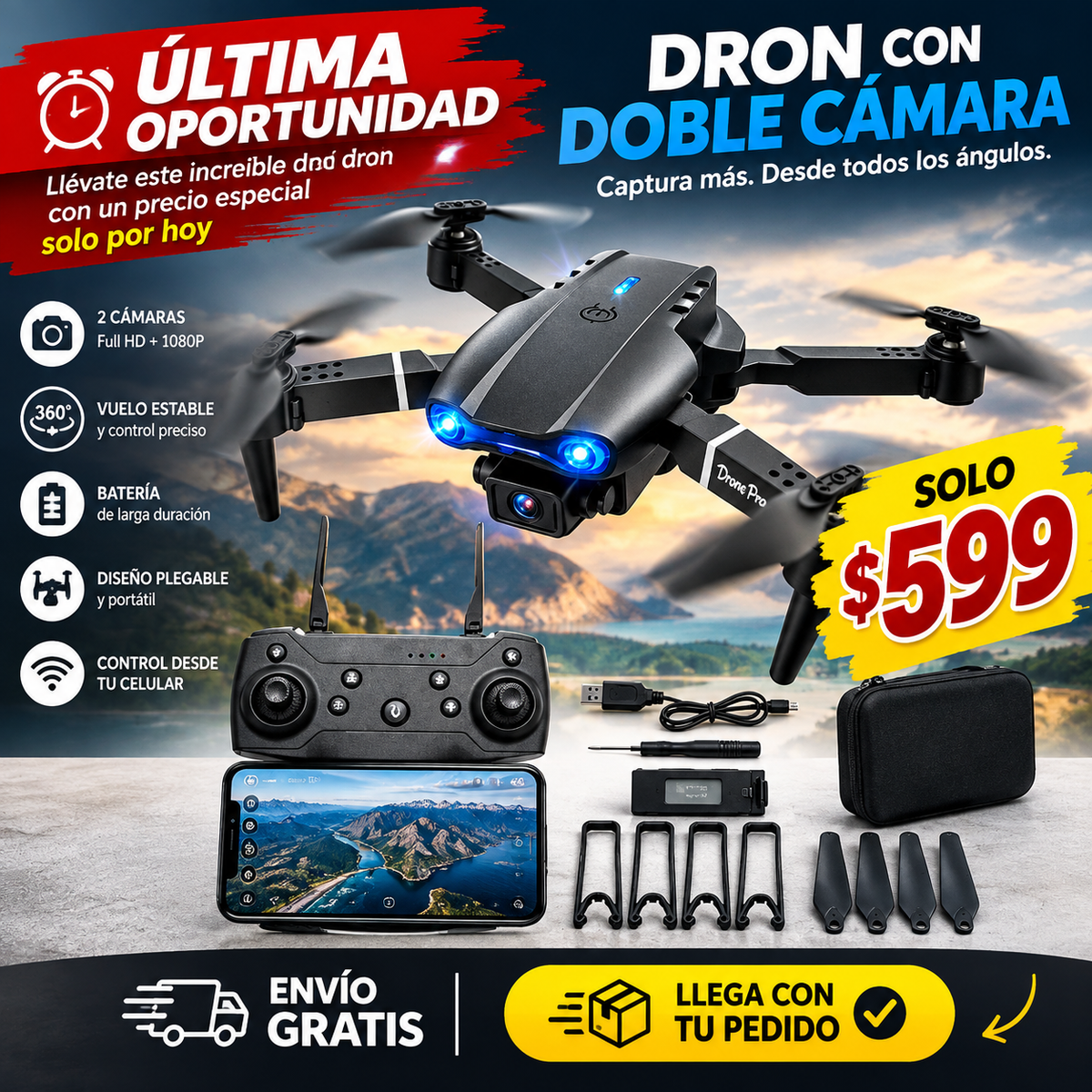 DRON UPSELL DRON TIANGUIS CHINO