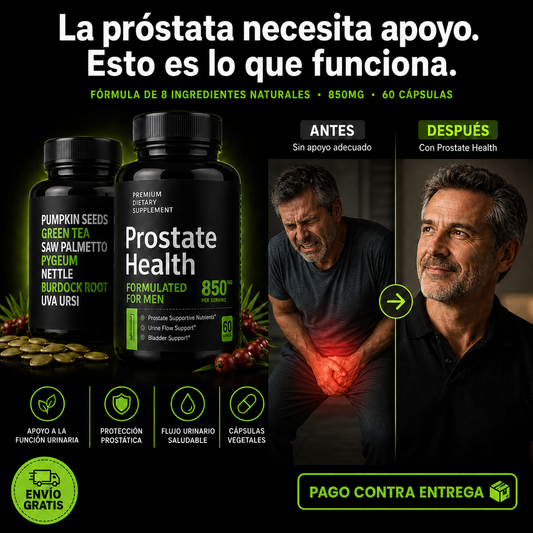 Prostate Health® | Menos Viajes al Baño, Más Tranquilidad y Control Desde Adentro
