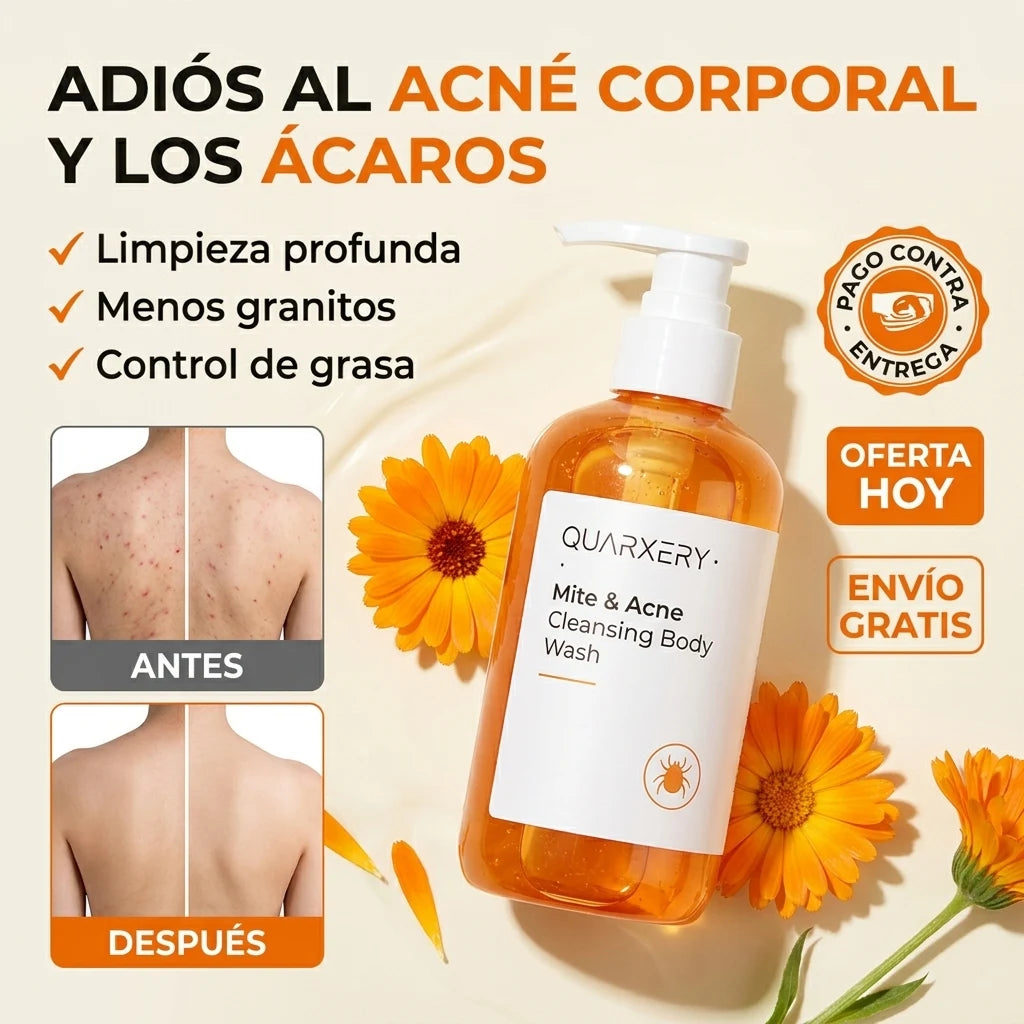 Gel Quarxery™ | Adiós al Acné Corporal y los Ácaros