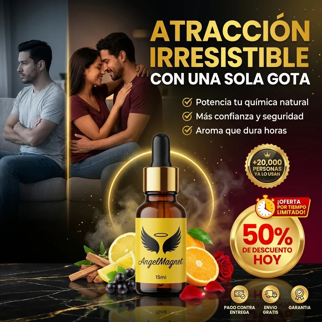 AngelMagnet® Aceite de Feromonas | Atracción y Confianza Que Se Siente