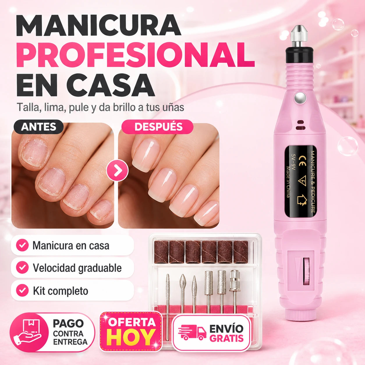 Pulidor de Uñas Nailmaster® | Manicura Profesional en Casa