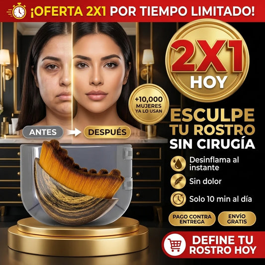 Sculpt Brush® Cepillo de Drenaje Linfático | Esculpe tu Rostro Sin Cirugía