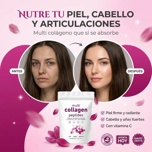 Multi Peptides VitaCollagen® 300g | Nutre tu Piel, Cabello, Uñas y Articulaciones