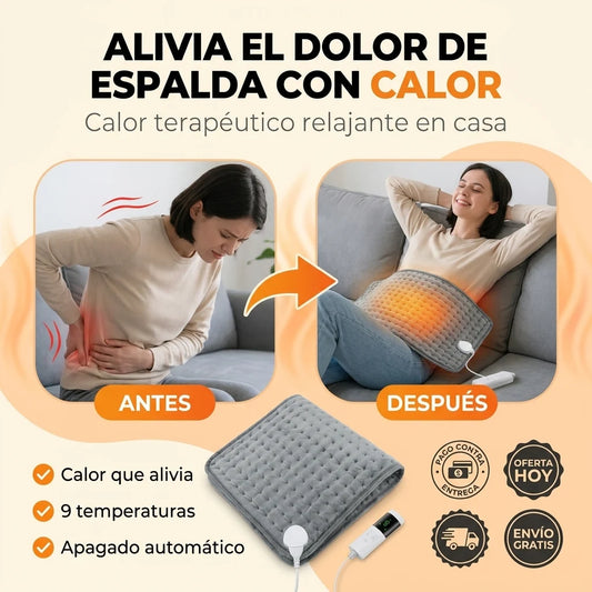 Manta Térmica WarmRelief®  | Alivia el Dolor de Espalda con Calor