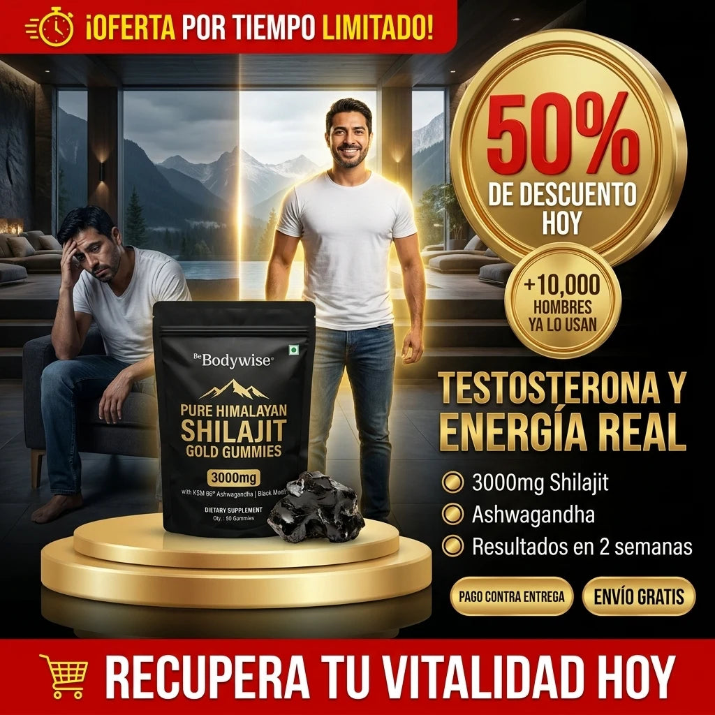 MuscleMax® Shilajit Gummies | Testosterona, Energía y Confianza que Creías Perdidas