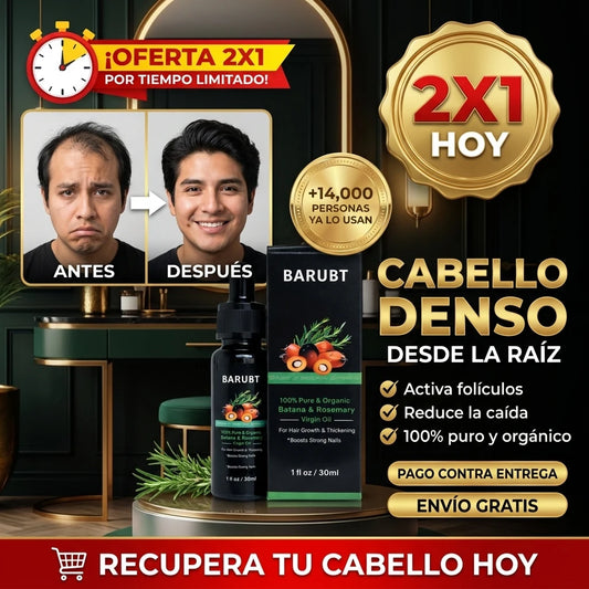 BarubT® Aceite de Batana y Romero | El Secreto Ancestral Contra la Caída del Cabello