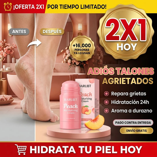 PeachSoft® Crema Hidratante Pies y Manos | Adiós Talones Agrietados en Días