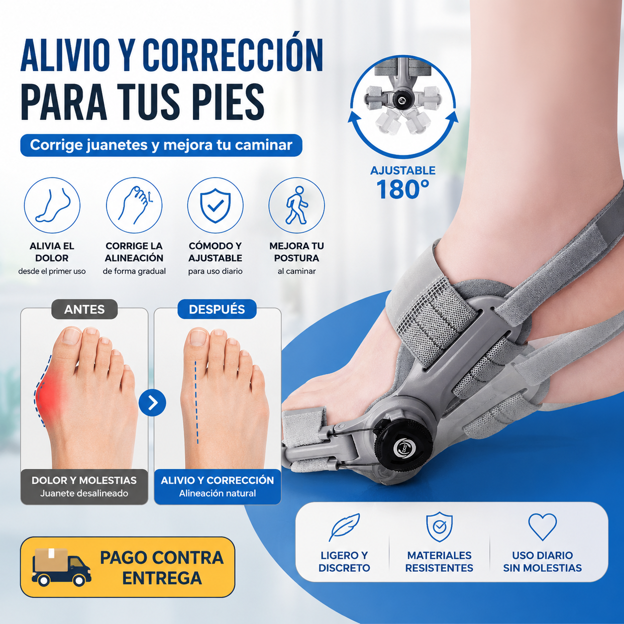Corrector Articulado Bellati®: Alinea tu Pie y Camina Libremente Sin Dolor